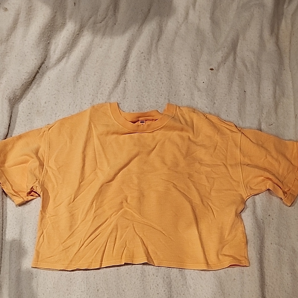 Orange Cropped T-Shirt